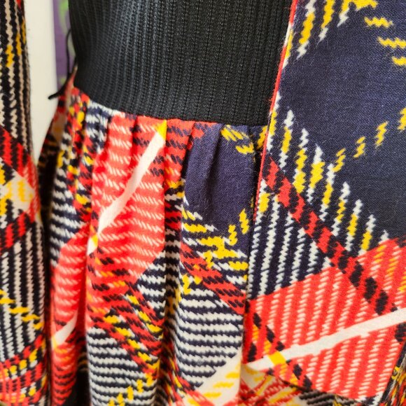 Vintage 1970's Toni Todd Plaid Maxi Dress - Picture 12 of 16